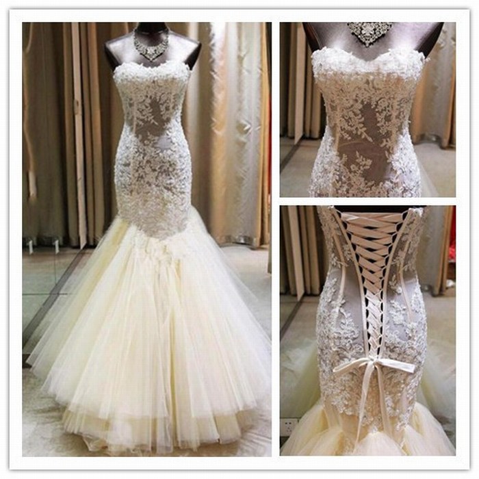 Hot Sale Wedding Dress Lace Wedding Gowns Ball Gown Bridal Dress